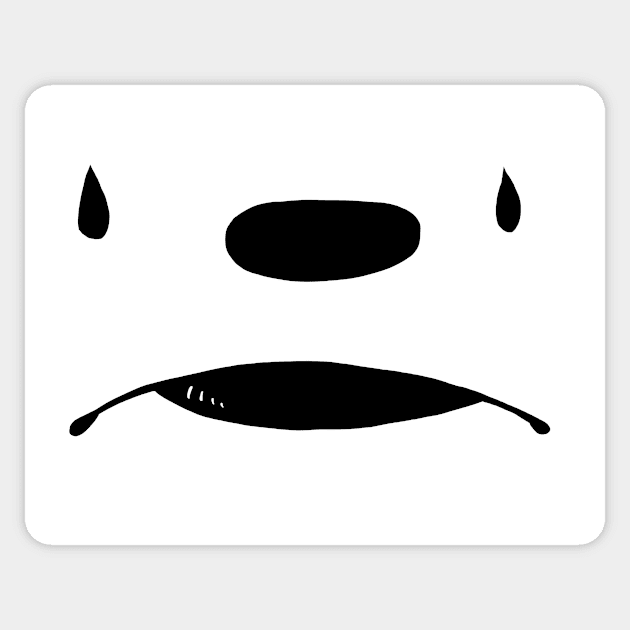 Clown Mask Sticker by InstantClassic